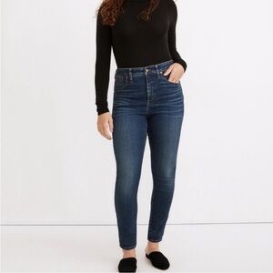 NWOT Madewell Curvy High-Rise Skinny Jeans in Lanette Wash size 25 0